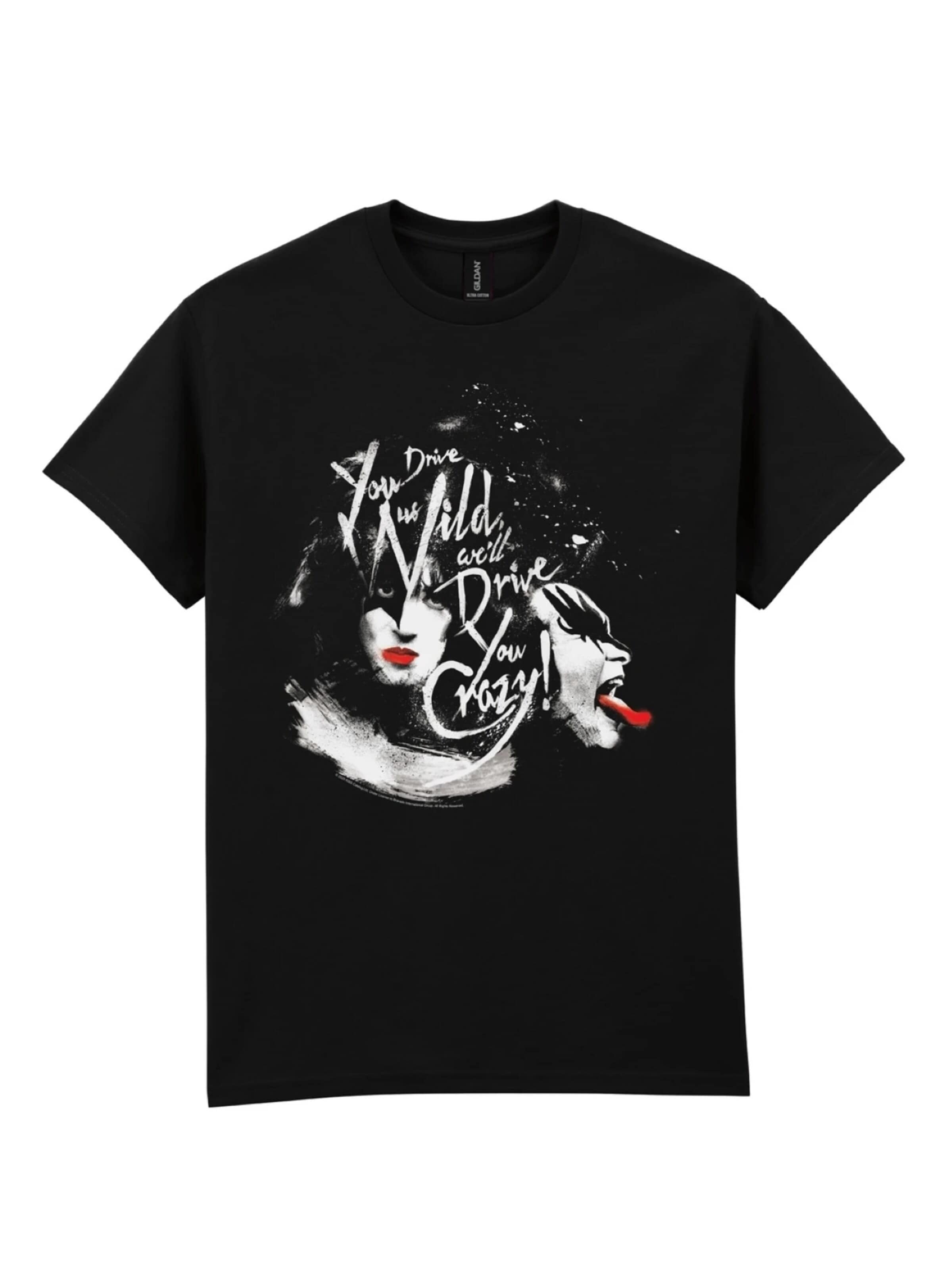 Kiss Shirt 'Kiss - Kiss loving ass T-SHIRT' in Black: front