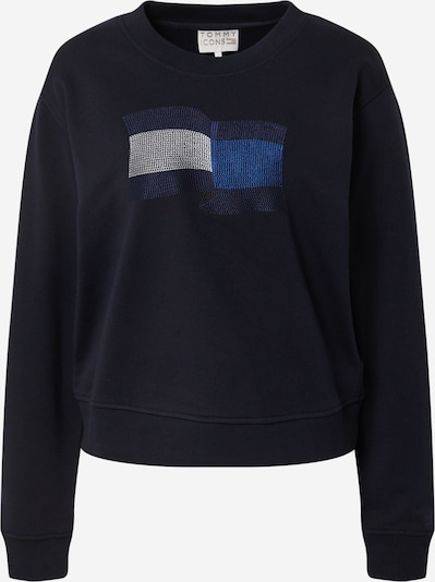 TOMMY HILFIGER Sweat-shirt en bleu / bleu nuit / blanc, Vue avec produit