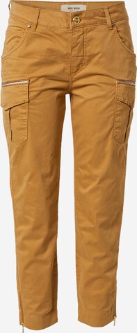 MOS MOSH Regular Cargobroek in Beige: voorkant