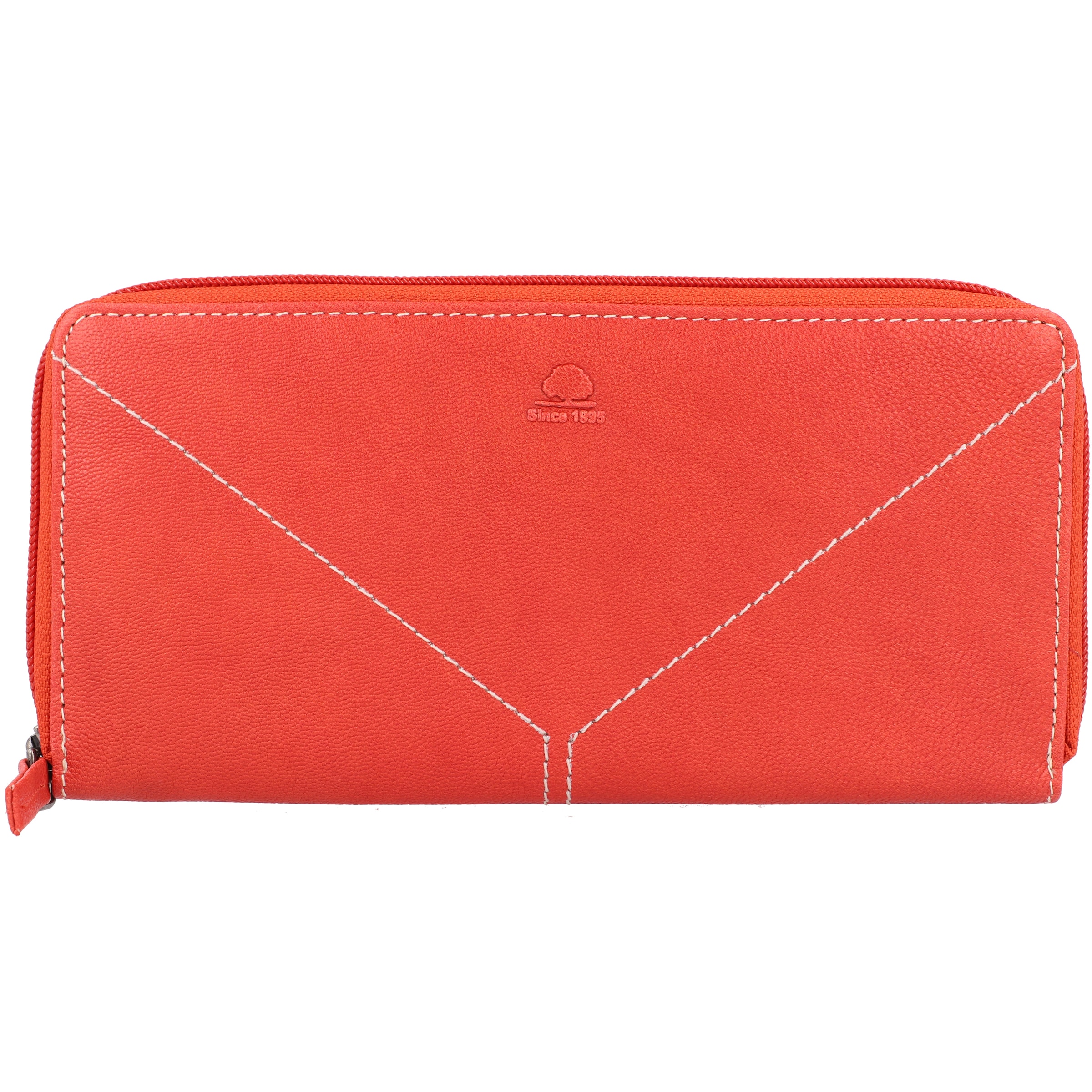GREENBURRY Wallet 'Tumble Nappa' in Orange: front