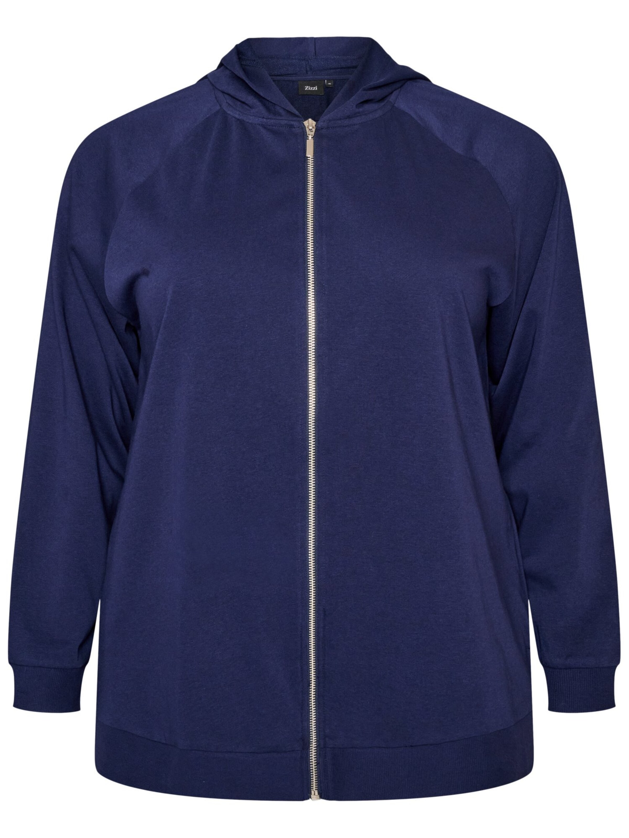 Zizzi Sweatshirts 'CHARLINE' in Blau: Vorderseite