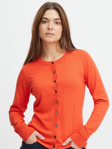 Cardigan ' SARA ' PULZ Jeans en rouge : devant