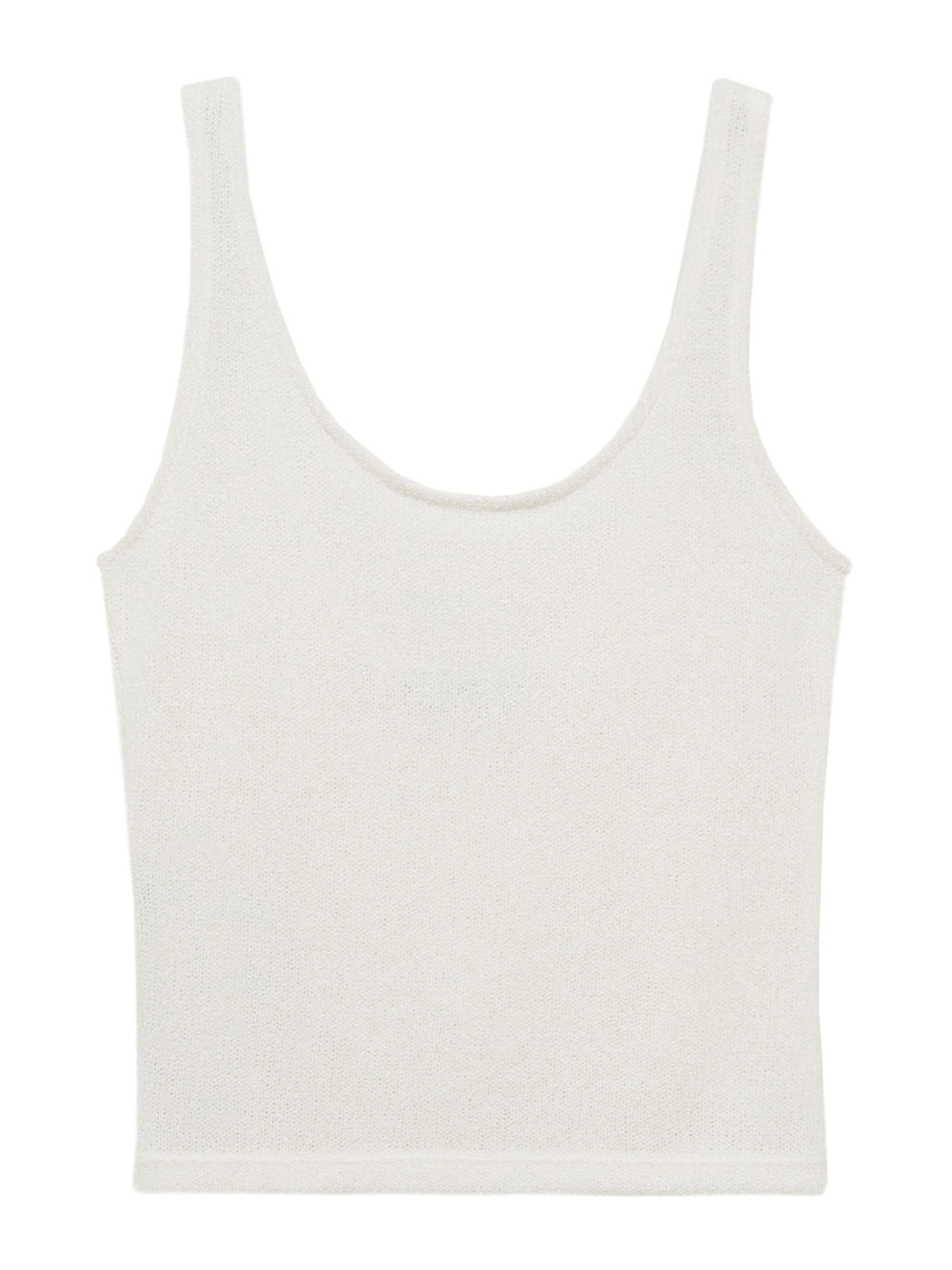 MANGO Sticktop 'PEAR' i hvid: forside