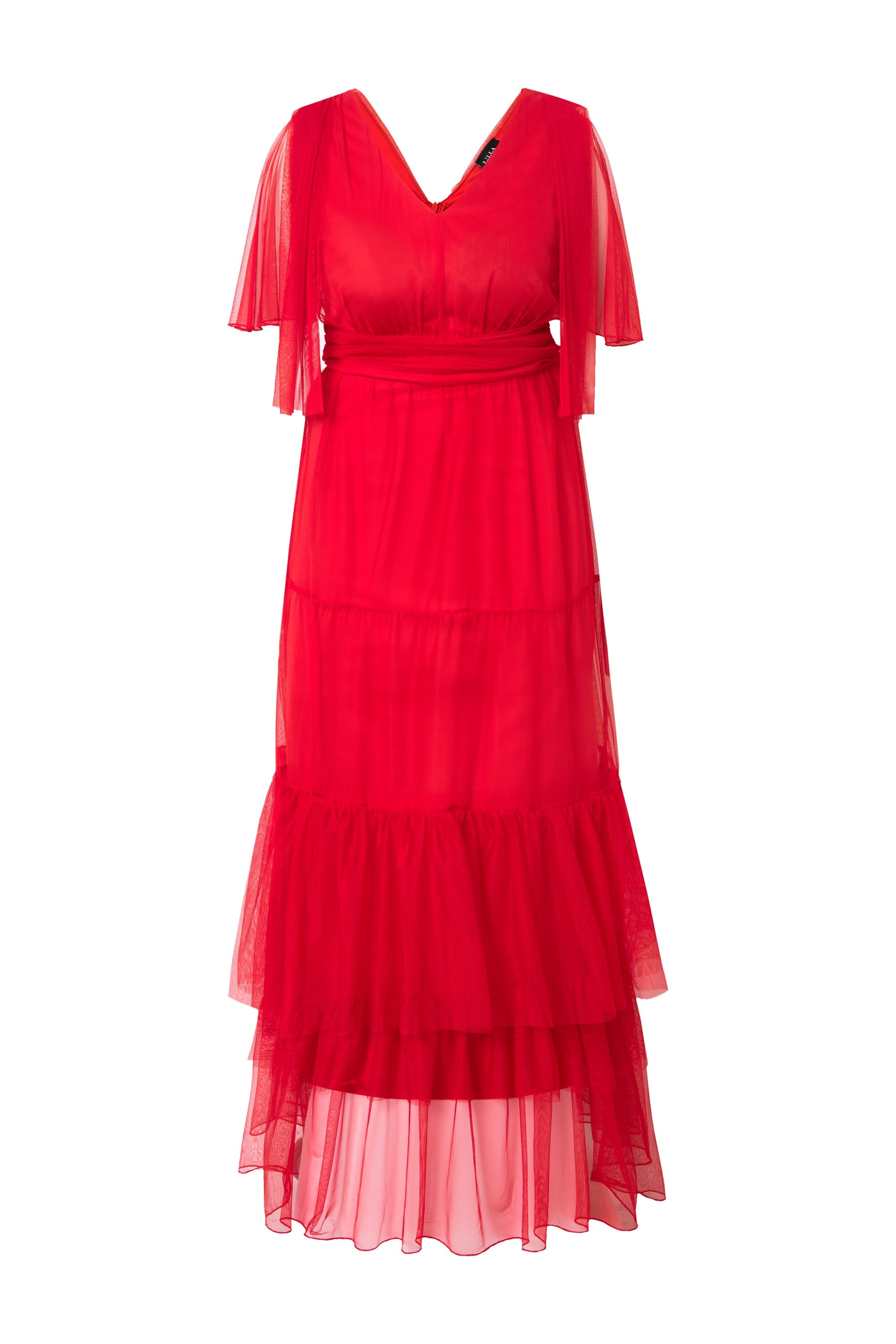 Robe Ulla Popken en rouge : devant