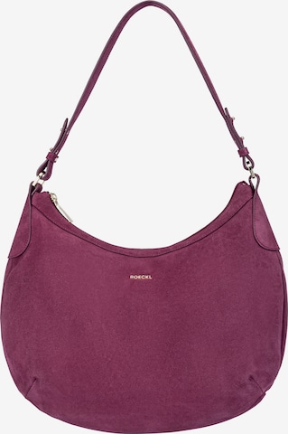 Sac bandoulière 'LIBERTY SCHULTERTASCHE NUBUK MEDIUM' Roeckl en violet : devant