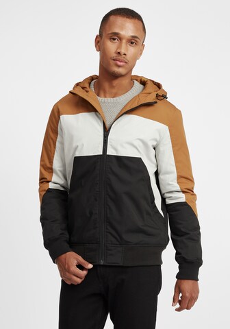 Veste mi-saison !Solid en noir : devant