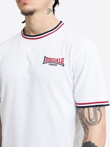 T-Shirt 'QUIN' LONSDALE en blanc