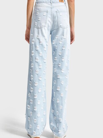 IT'S BASIC Regular Jeans 'Straight High Rise Jeans' in Blue