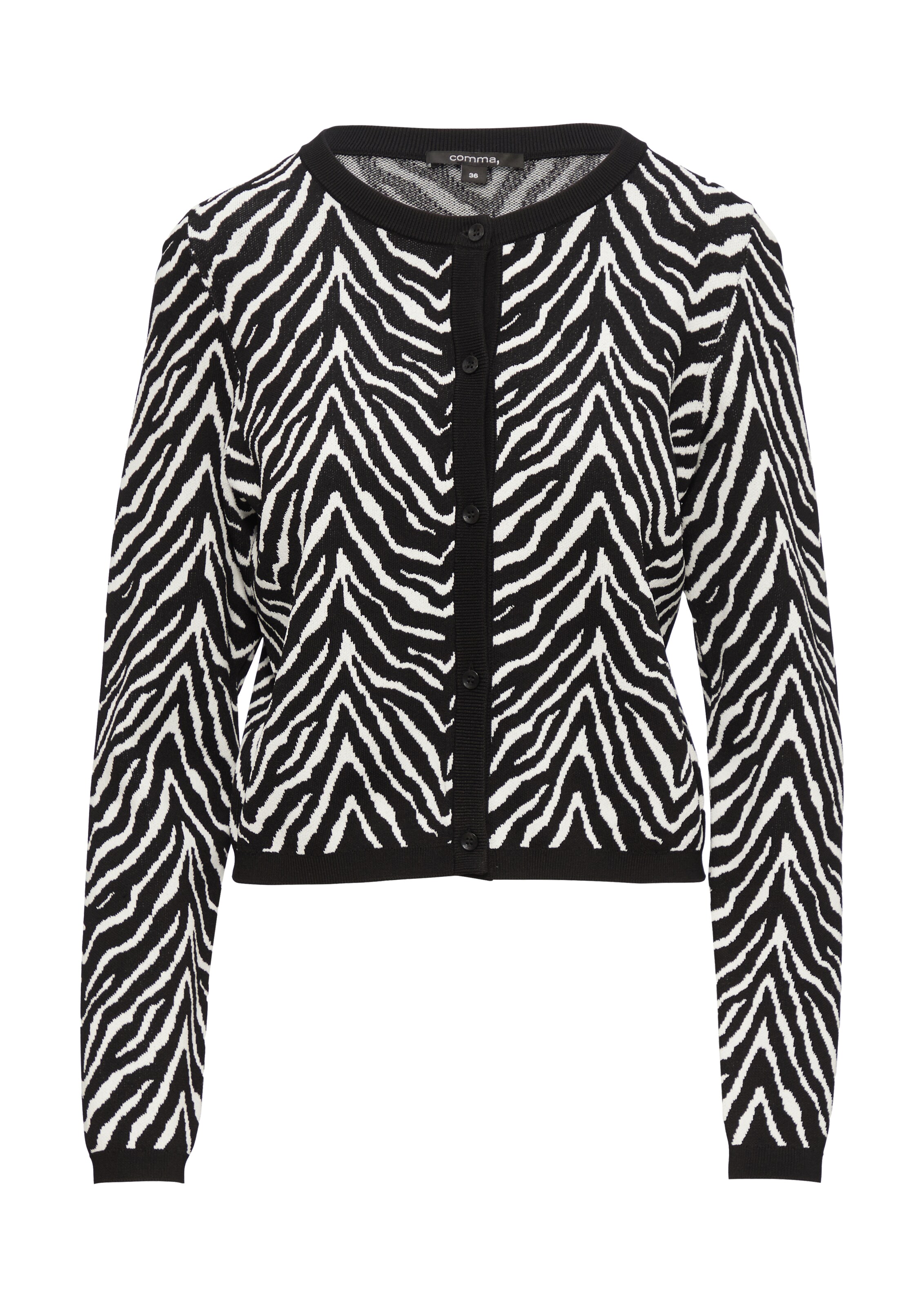 Cardigan COMMA en noir : devant