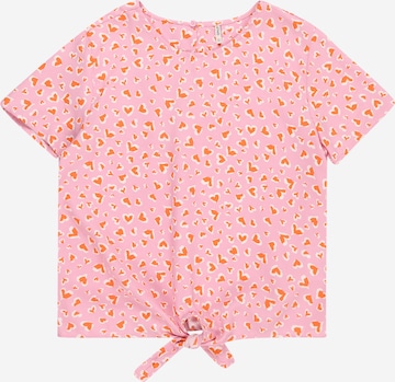 KIDS ONLY Тениска 'PALMA' в розово: отпред