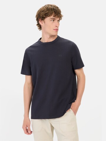 CAMEL ACTIVE Organic T-Shirt aus reiner Baumwolle in Blau: Vorderseite