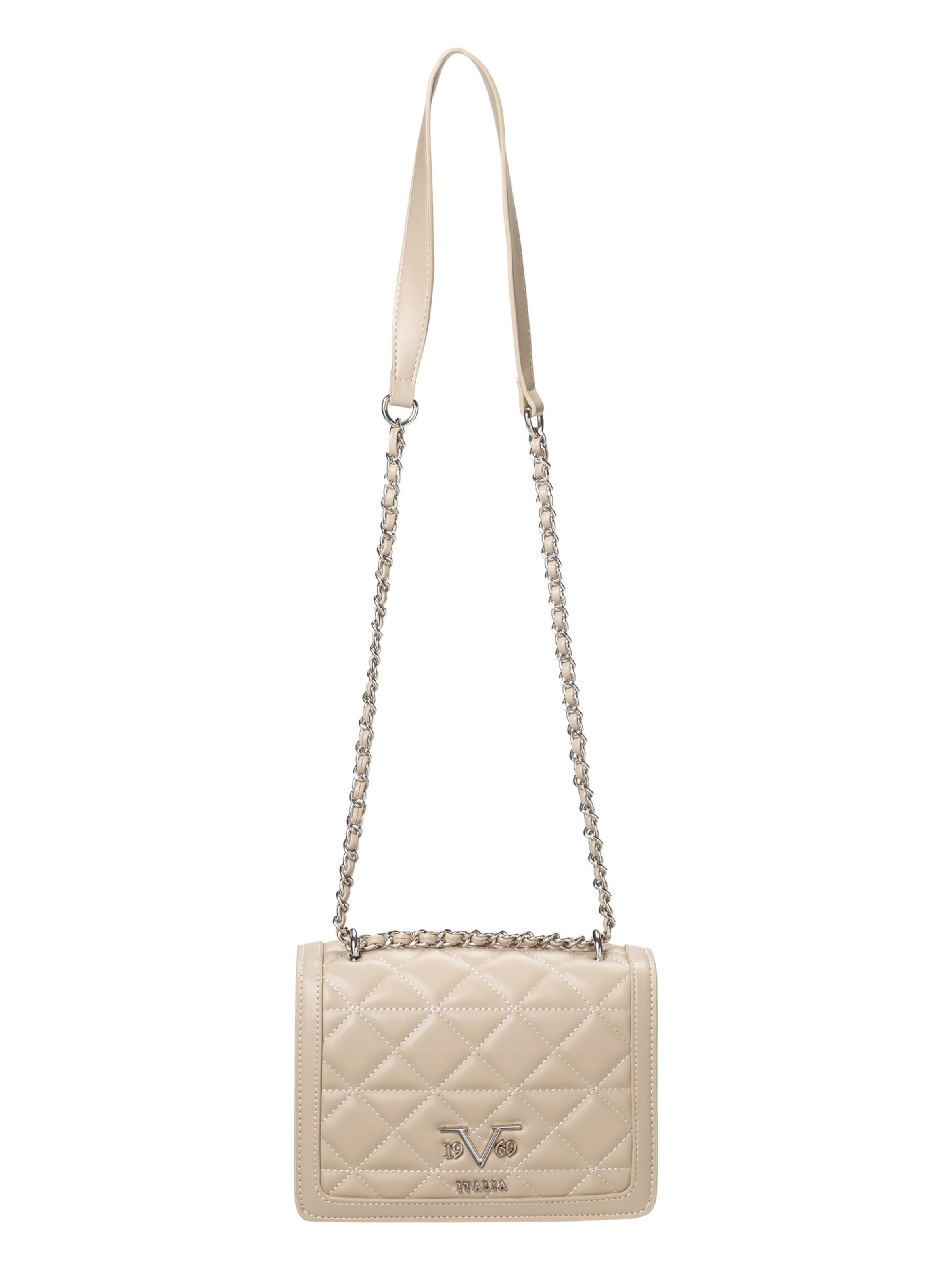 Sac à bandoulière 'Gaby Silver' 19V69 ITALIA en beige : devant