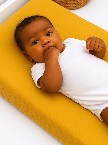 Accessoires de poussette 'Changing Mat Cover' PAPATE en jaune : devant