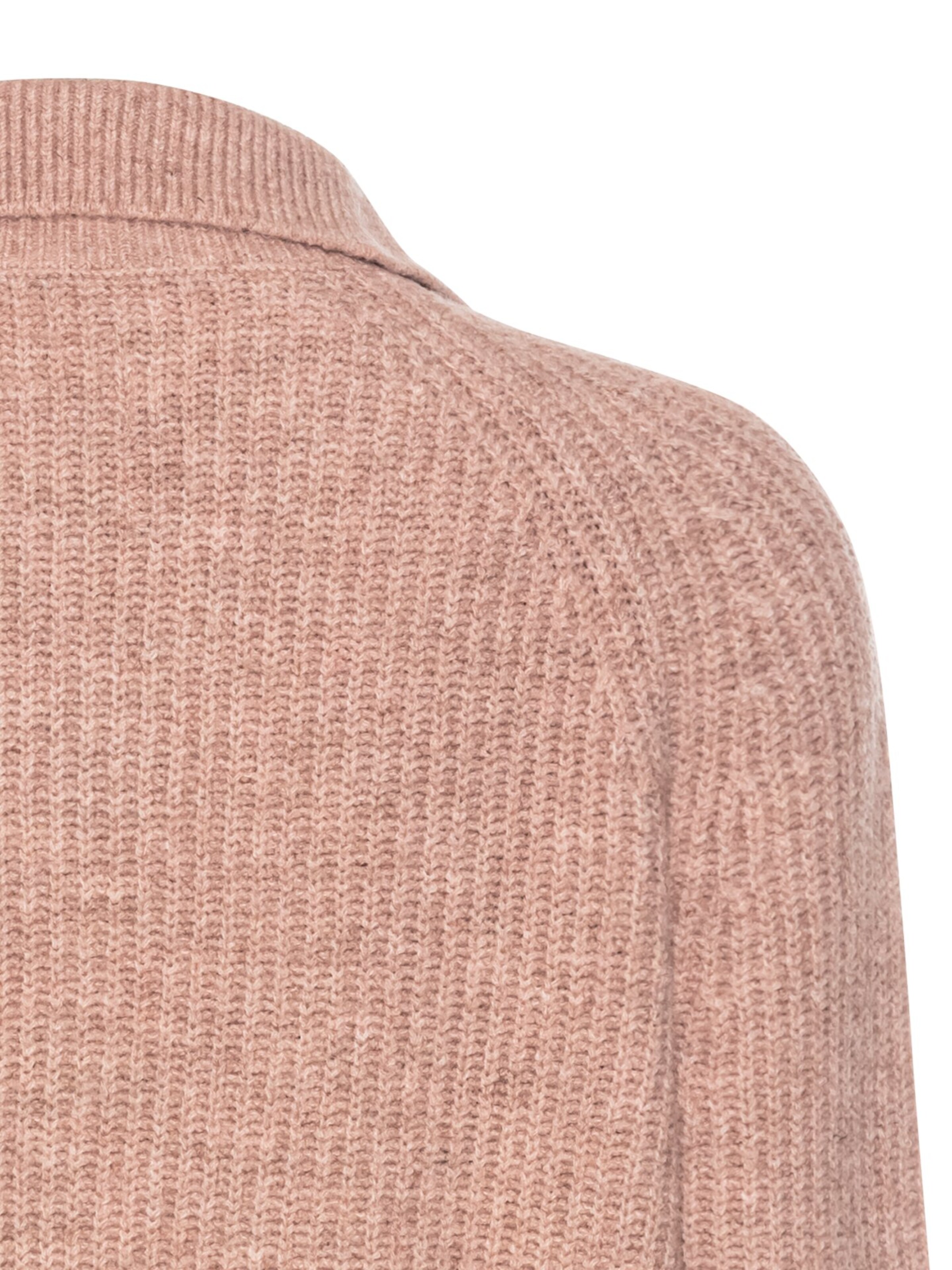 CAMEL ACTIVE Troyer Pullover aus recyceltem Polyester in Pink