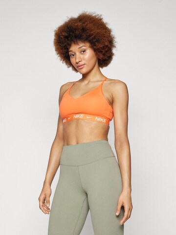 NIKE Μπουστάκι Αθλητικό σουτιέν 'INDY' σε πορτοκαλί: μπροστά