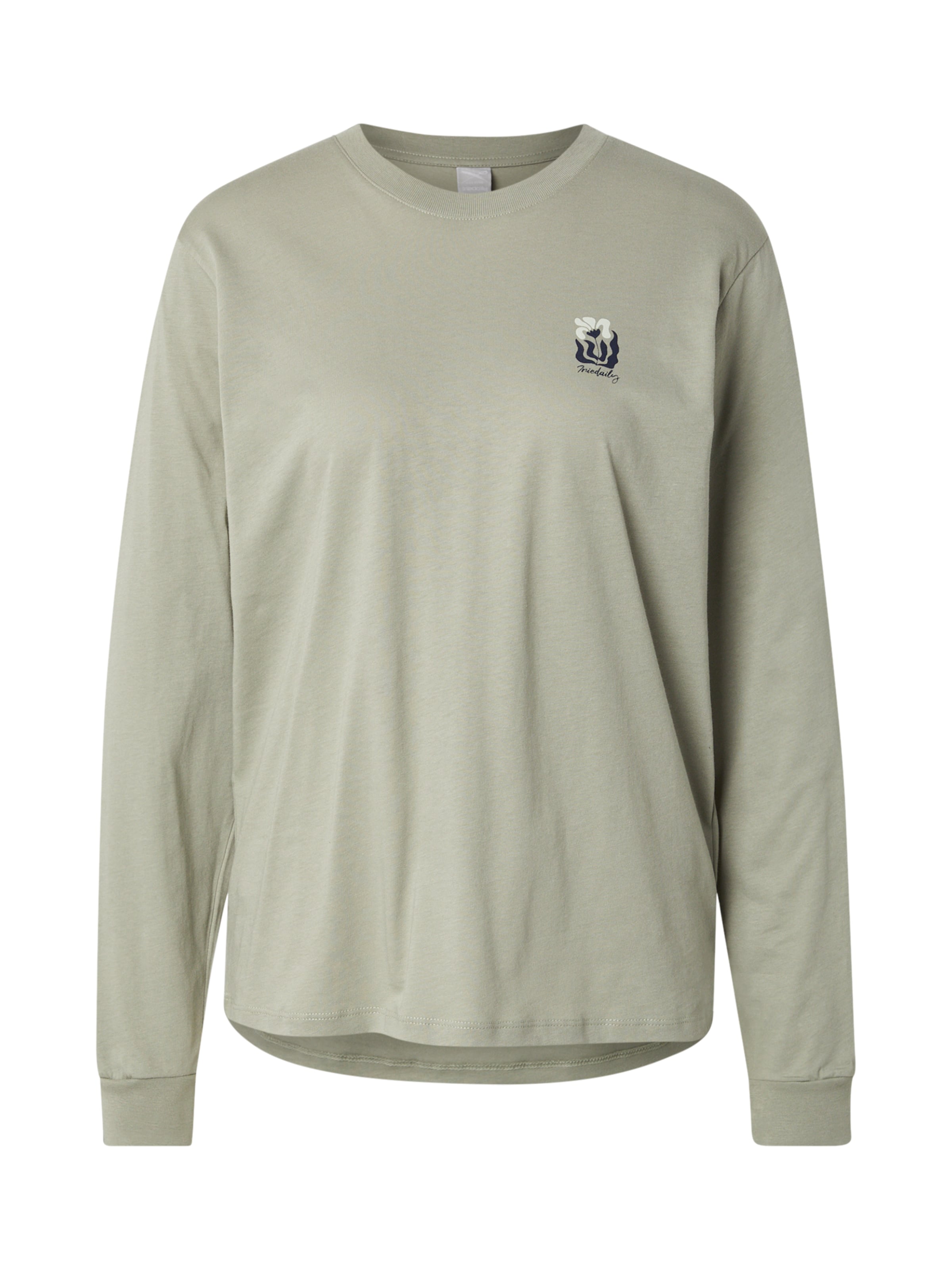 Iriedaily Tričko 'Square Flowers' - Zelená: predná strana