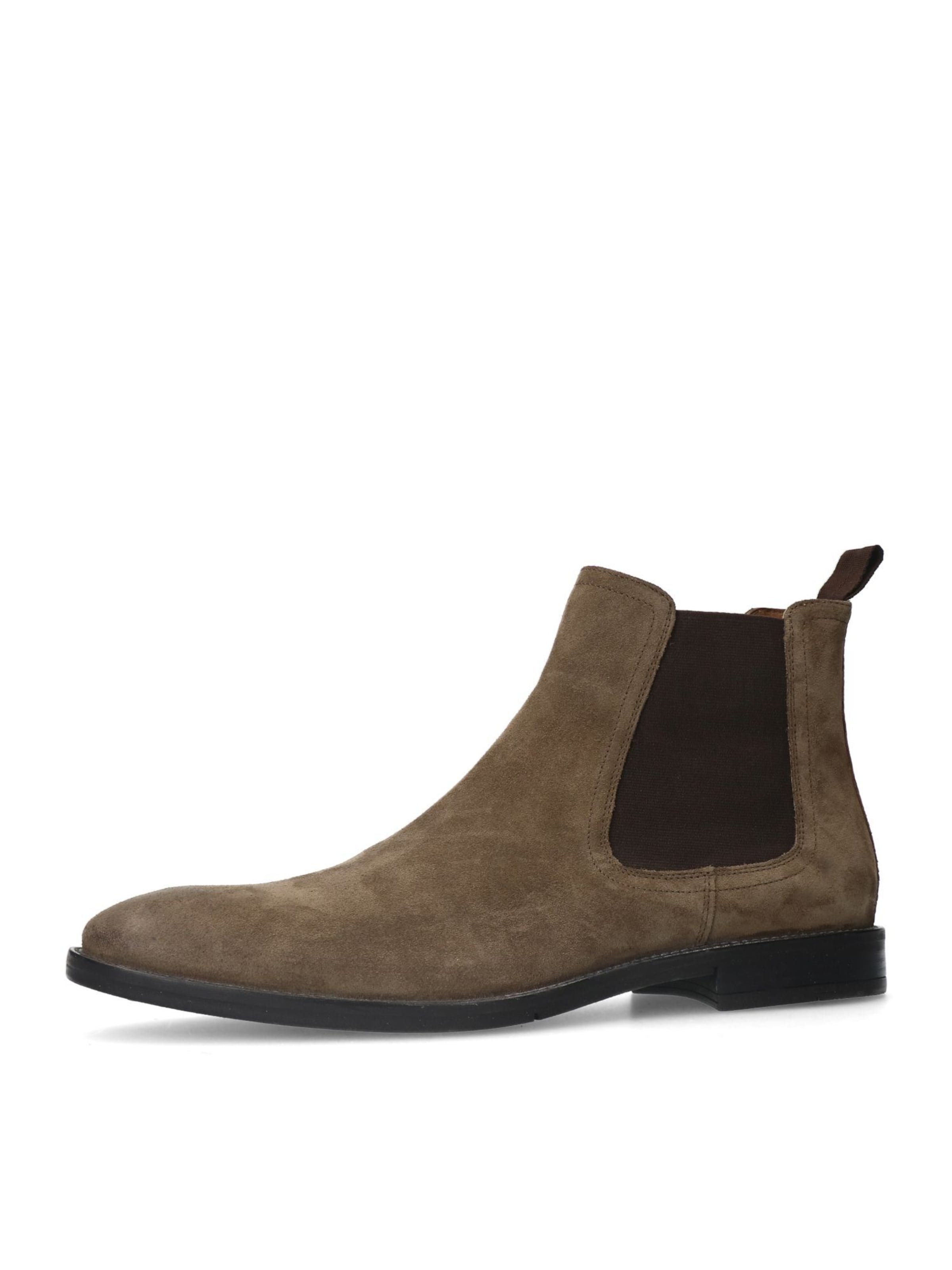 MANFIELD Chelsea boots in Grijs: voorkant