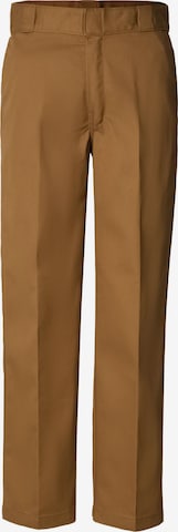Pantalon chino DICKIES en marron : devant