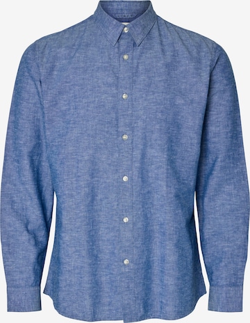 SELECTED Srajca 'SLHSUN' | modra barva: sprednja stran