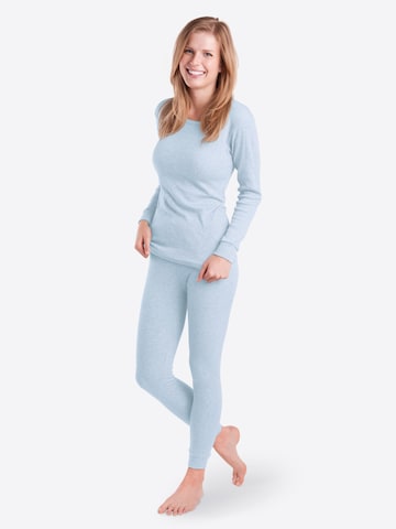 MT Underwear Sets 'Thermo' in Blue: front