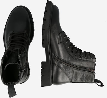 Bottines à lacets 'TATUM' Les Deux en noir