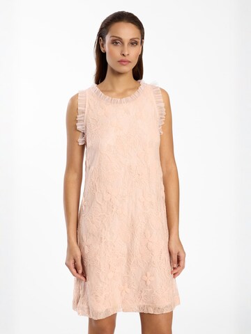 Ana Alcazar Jurk 'Daisa' in Roze: voorkant