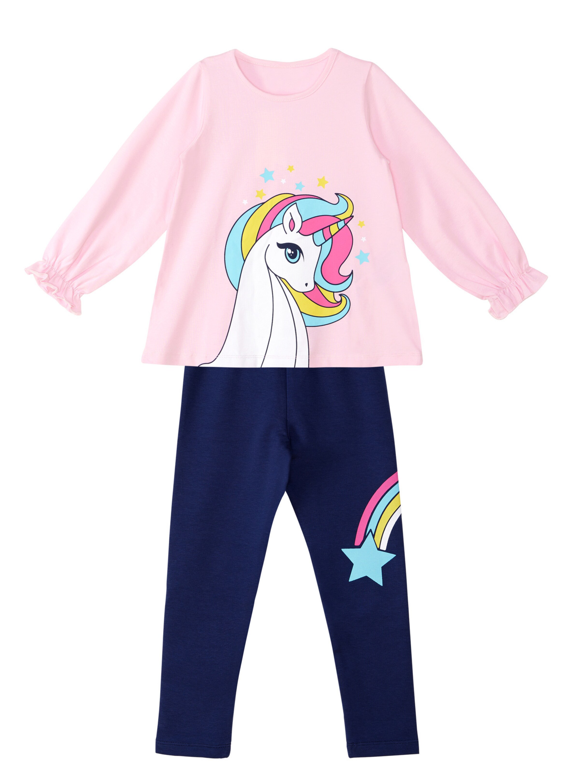 Set 'CFF-21S1-025-ZL01' di Denokids in blu: frontale