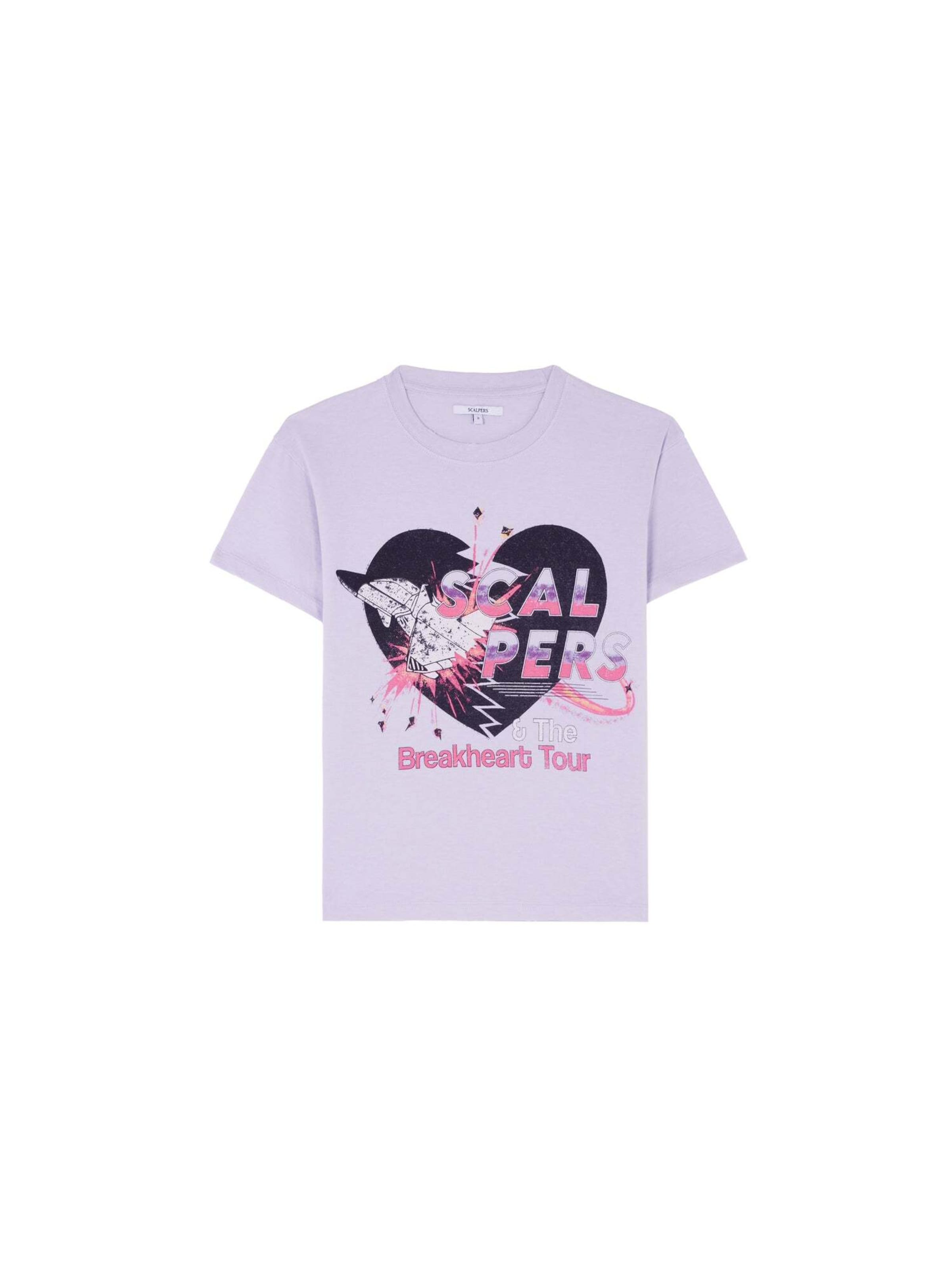 Scalpers Breakheart Tee ' ' in Lila: Vorderseite