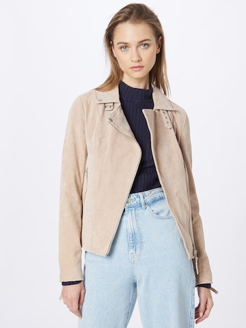 FREAKY NATION Between-Season Jacket 'Taxi Driver' in Beige: front