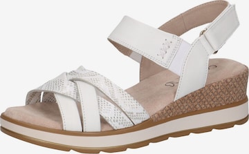 CAPRICE Sandals in White: front