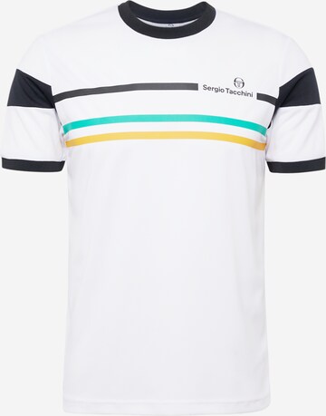 Sergio Tacchini Functioneel shirt 'PLUG IN' in Wit: voorkant