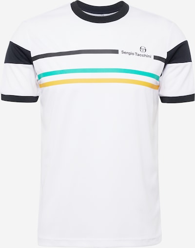 Sergio Tacchini Performance shirt 'PLUG IN' in Turquoise / Yellow / Black / White, Item view