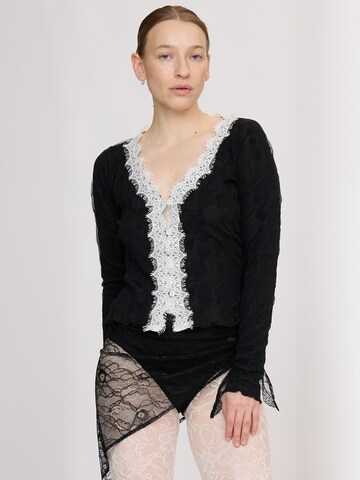 Résumé Shirt ' OriaRS ' in Schwarz: Vorderseite
