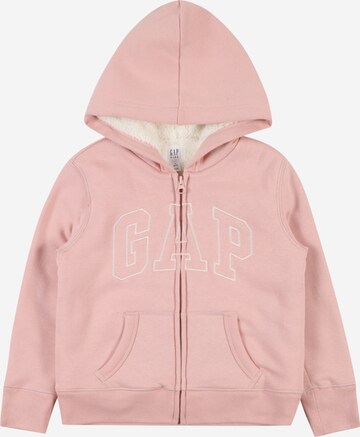 GAP - Sudadera con cremallera en rosa: frente