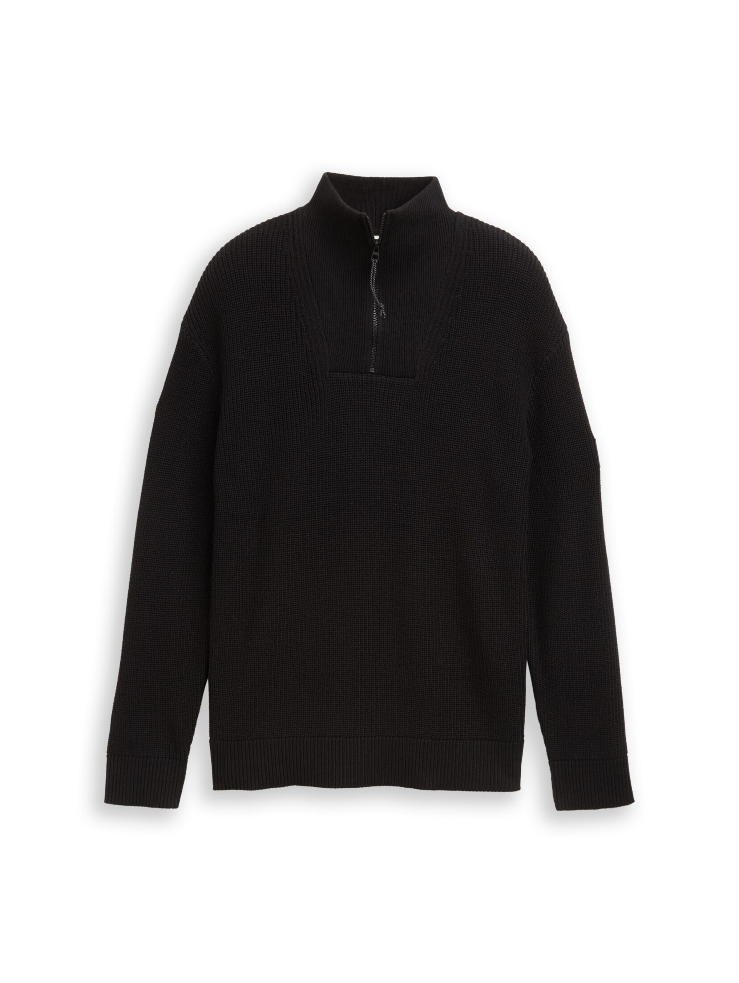 TOM TAILOR DENIM Sweater in Black: front