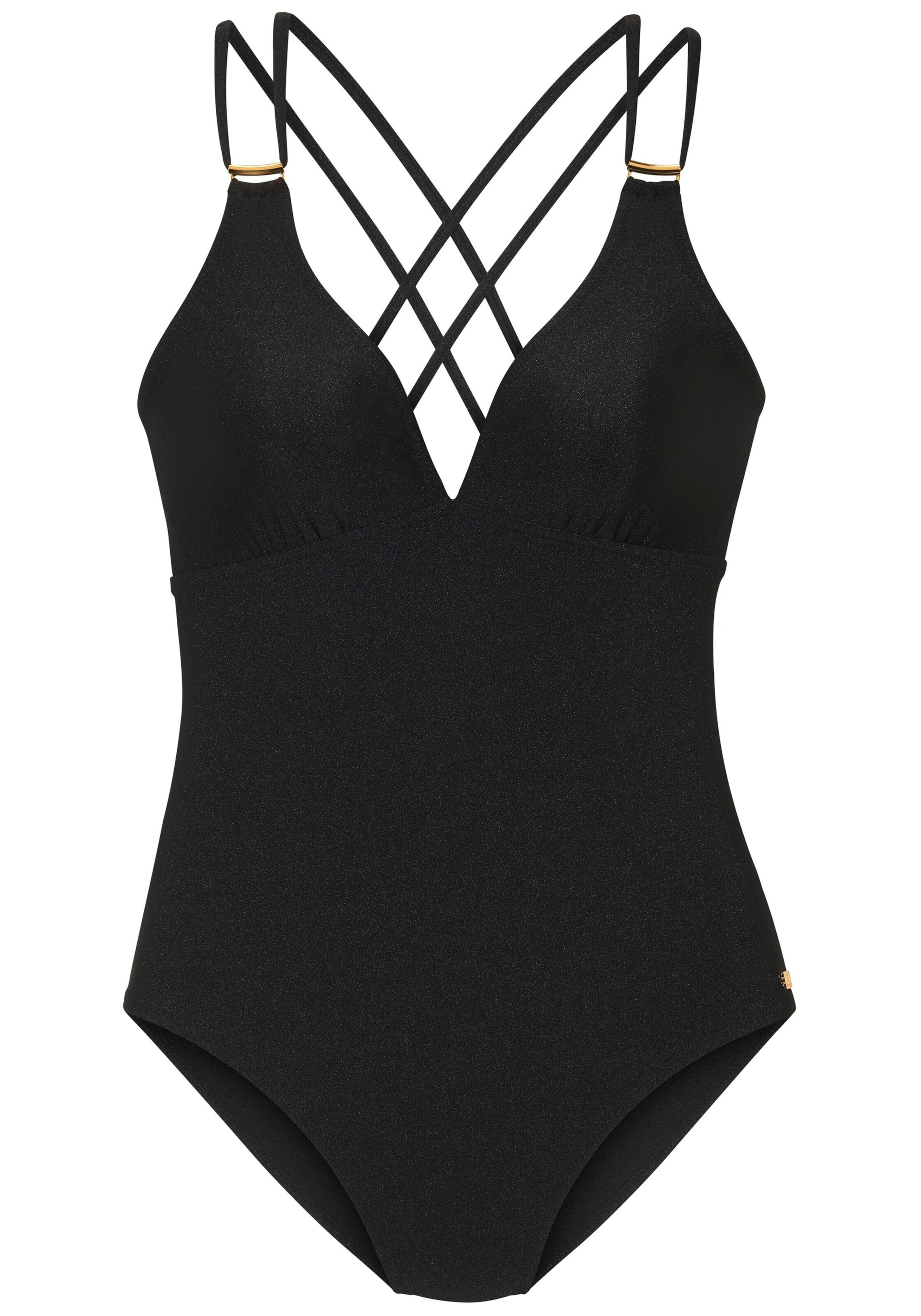 Maillot de bain JETTE en noir : devant