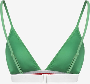 Tommy Jeans Triangle Bikini top in Green