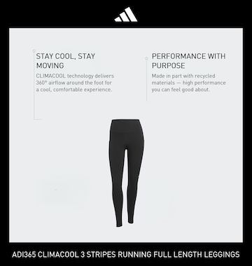 ADIDAS PERFORMANCE Skinny Športne hlače 'Adi365' | črna barva