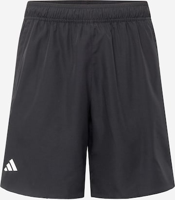 ADIDAS PERFORMANCE Loose fit Workout Pants 'Club ' in Black: front