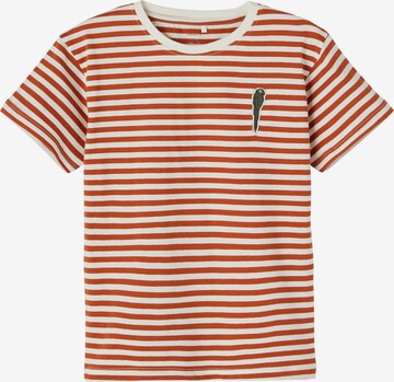 NAME IT - Camiseta 'FAI' en naranja: frente