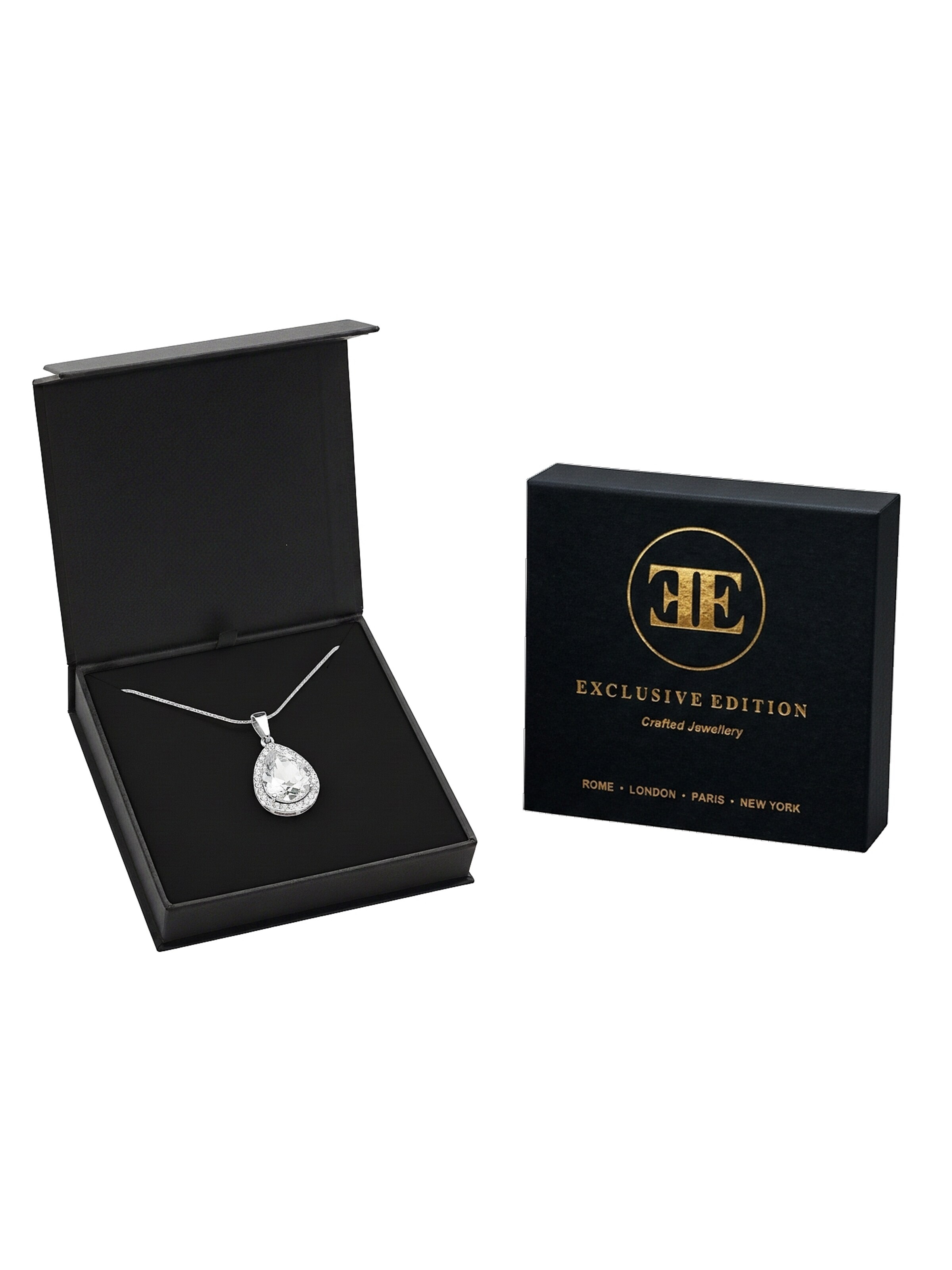 EXCLUSIVE EDITION Řetízek 'Agidel adorned with Swarovski crystals' – průhledná