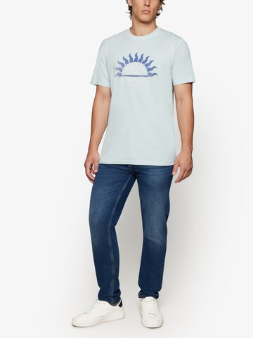 Signal T-Shirt 'GabrielSI' in Blau
