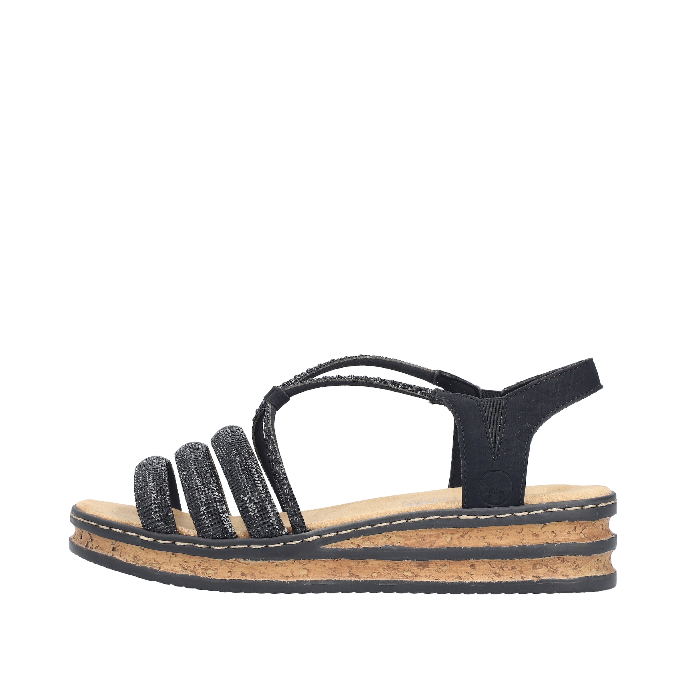 Sandales '62977' Rieker en noir