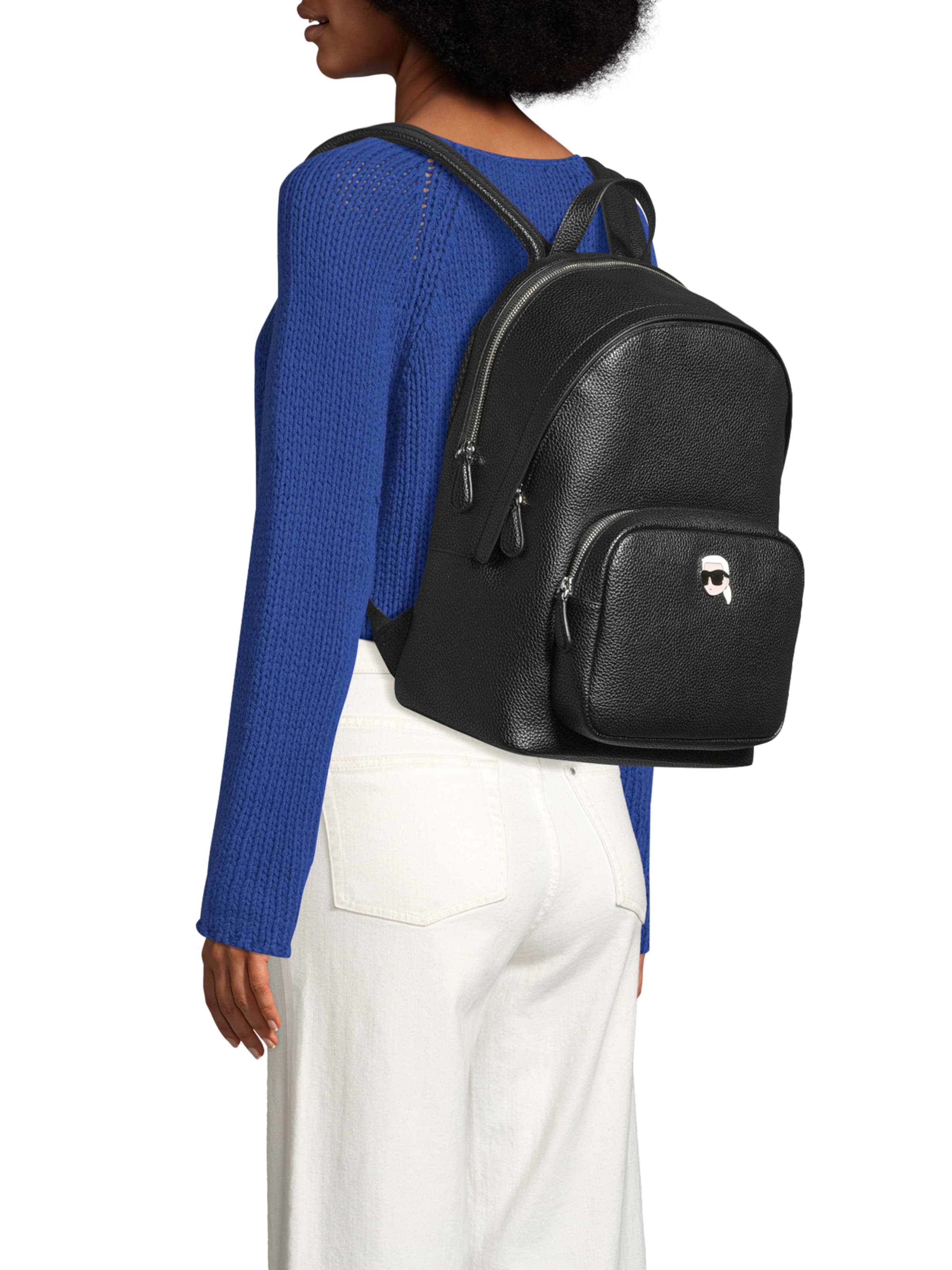 Karl Lagerfeld Reppu 'Ikon' värissä musta