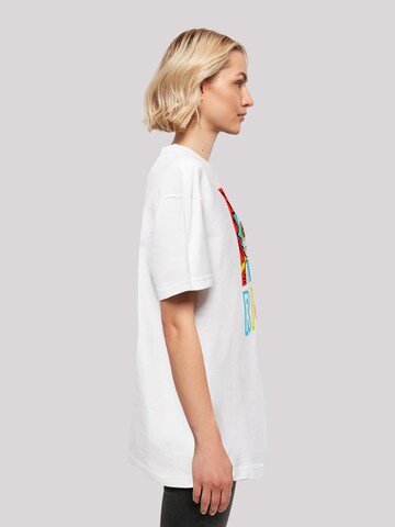 T-shirt oversize 'Rick & Morty Cool Rick' F4NT4STIC en blanc