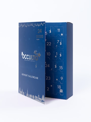 Occulto Sports socks 'Adventskalender' in Blue