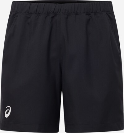 Pantaloni sport 'Court' ASICS pe negru / alb, Vizualizare produs