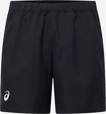 Regular Pantalon de sport 'Court' ASICS en noir : devant