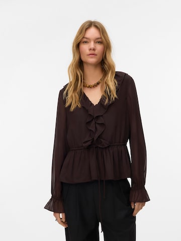 VERO MODA Bluse 'VMDora' i brun: forside