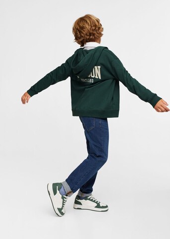 MANGO KIDS Zip-Up Hoodie 'Oregon' in Green